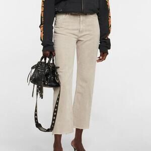 Citizens of Humanity Daphne Crop tan cream jeans Size 28” waist